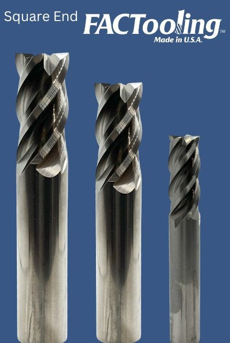 4 Flute Uncoated Carbide End Mill