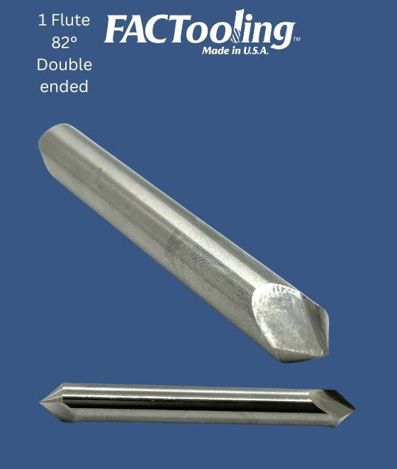 1 Flute 5/16 Diameter 82° Double Ended Carbide Countersink