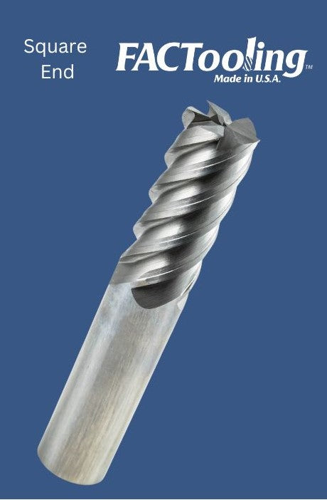 5 Flute Uncoated Carbide End Mill