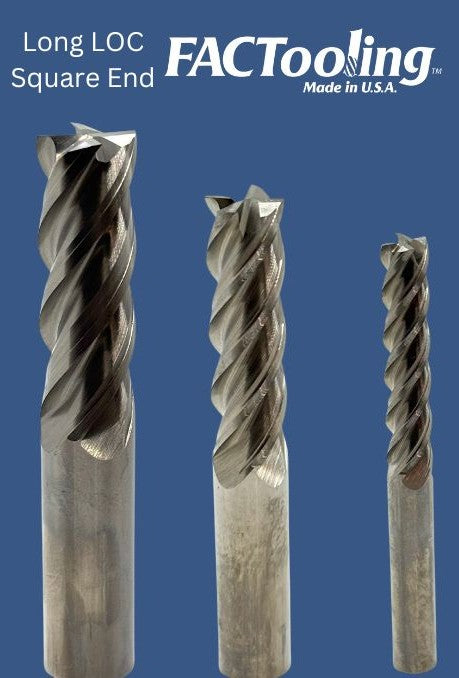4 Flute Long Length of Cut Carbide End Mill