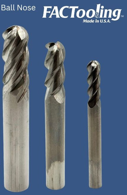 4 Flute Ball Nose Carbide End Mill