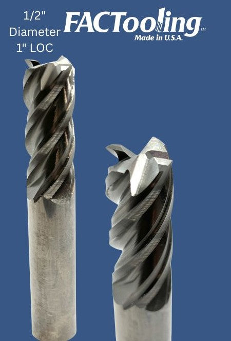 1/2" 4 FL 1" LOC Carbide End