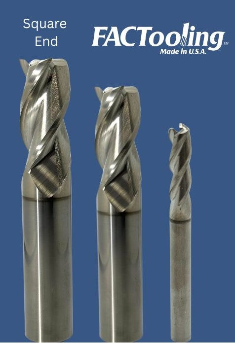 3 Flute Carbide End Mill Aluminum Cutting Alucon Coated