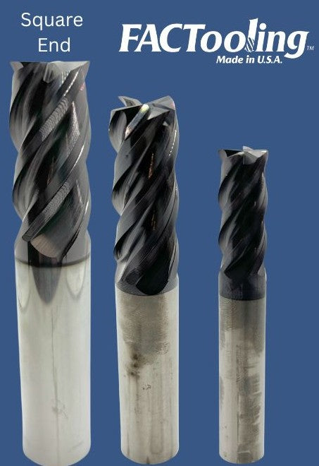 4 Flute Standard LOC Carbide End Mill AlTiN