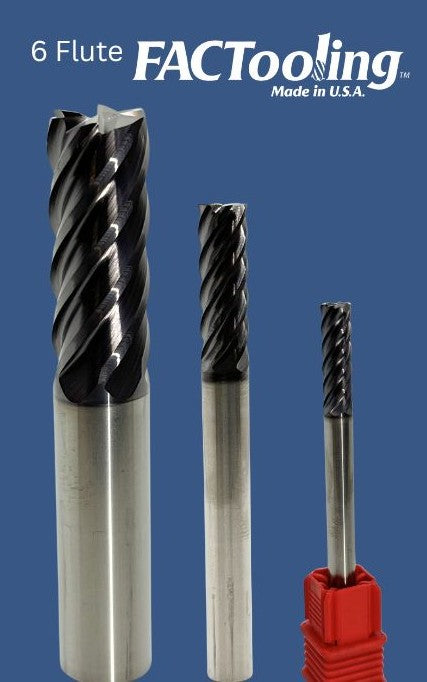 6 Flute Carbide End Mild for Mild steel