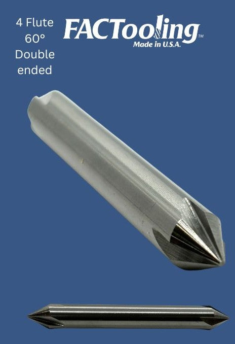 4 Flute 5/16" 60° Double Ended Countersink